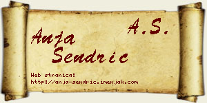 Anja Sendrić vizit kartica